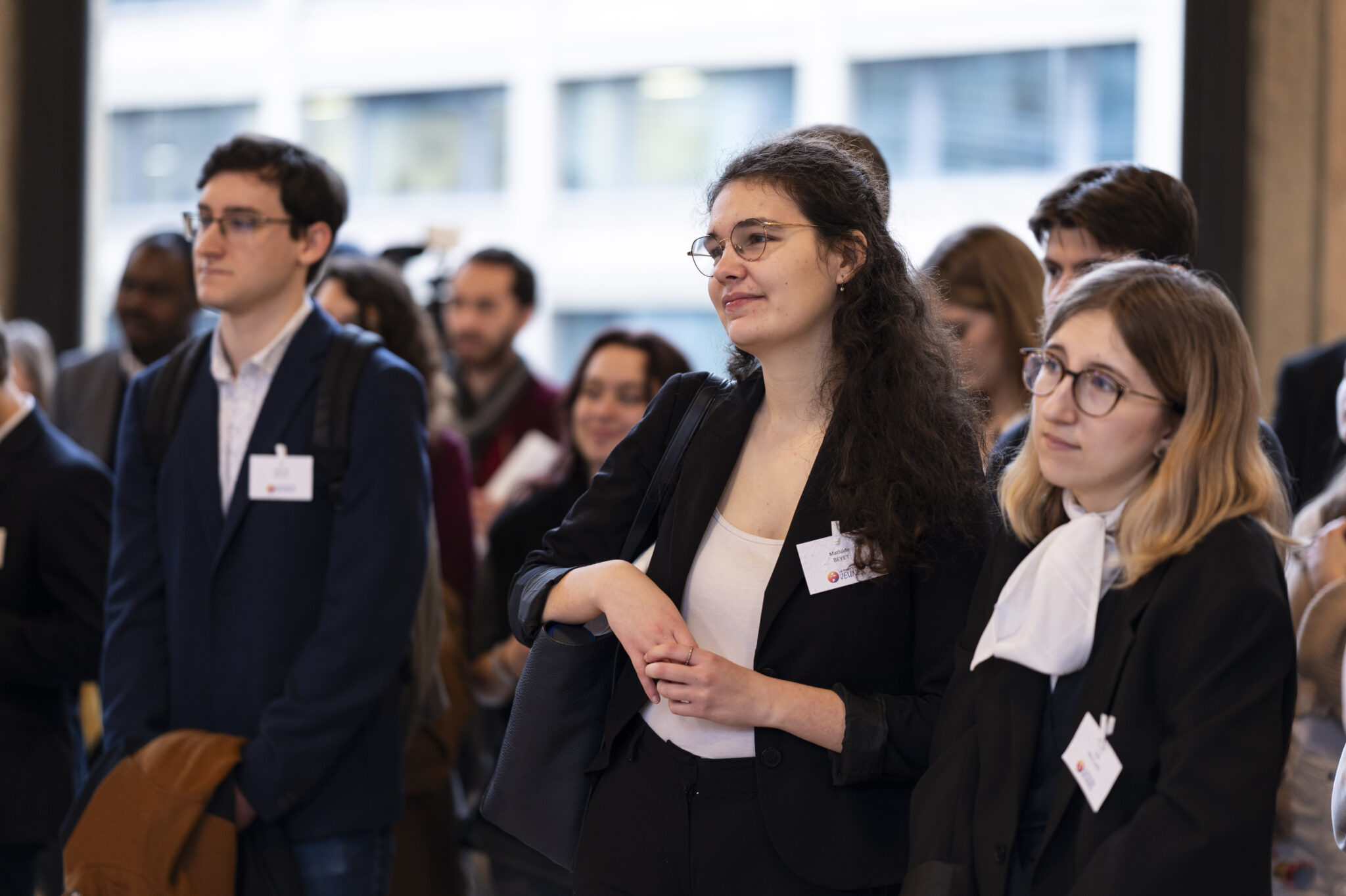 France, Paris, 2023-12-14 - Youth Parliament Day at the Economic and Social Council: 170 young people meet to express their expectations, desires and commitments. Photograph by Mary Lou Mauricio / Hans Lucas.
France, Paris, 2023-12-14 - Journée du parlement des jeunes au Conseil Economique et social : 170 jeunes se réunissent pour exprimer leurs attentes, leurs envies et leurs engagements. Photographie de Mary Lou Mauricio / Hans Lucas,.