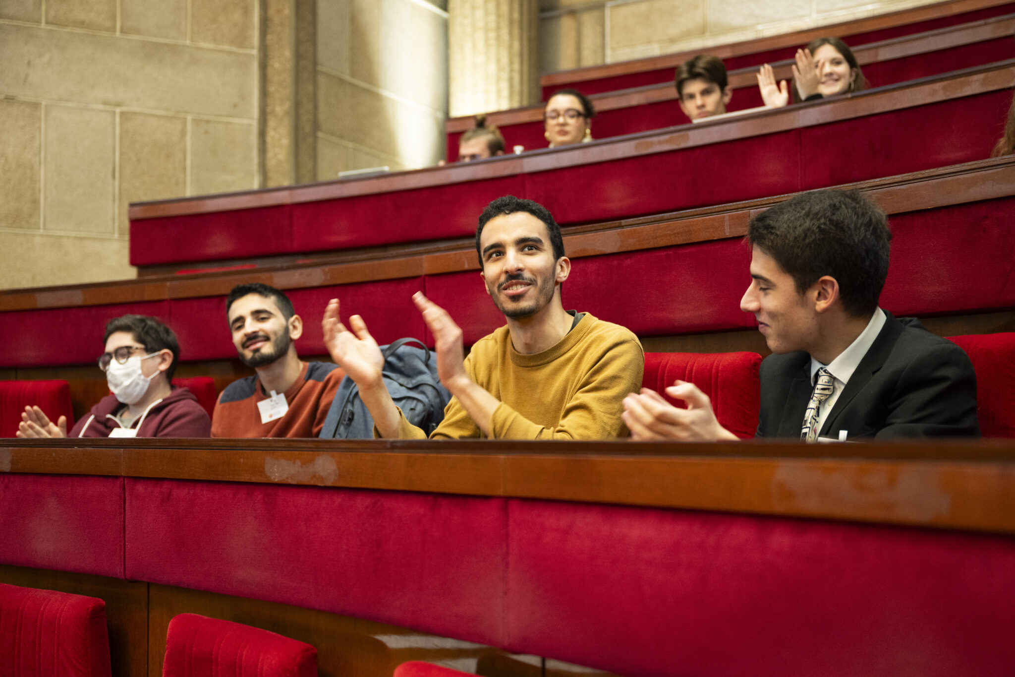 France, Paris, 2023-12-14 - Youth Parliament Day at the Economic and Social Council: 170 young people meet to express their expectations, desires and commitments. Photograph by Mary Lou Mauricio / Hans Lucas.
France, Paris, 2023-12-14 - Journée du parlement des jeunes au Conseil Economique et social : 170 jeunes se réunissent pour exprimer leurs attentes, leurs envies et leurs engagements. Photographie de Mary Lou Mauricio / Hans Lucas,.